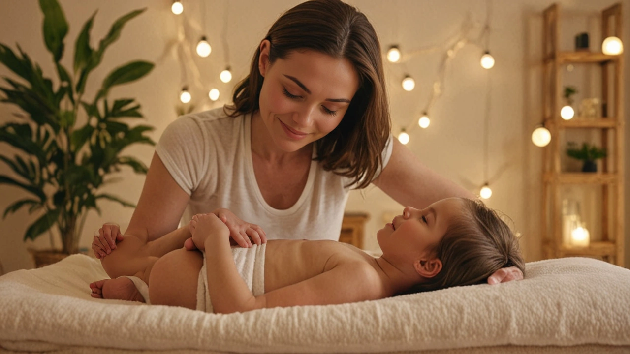 Masáž pro kojence a batolata: Nejlepší oleje pro jemnou péči