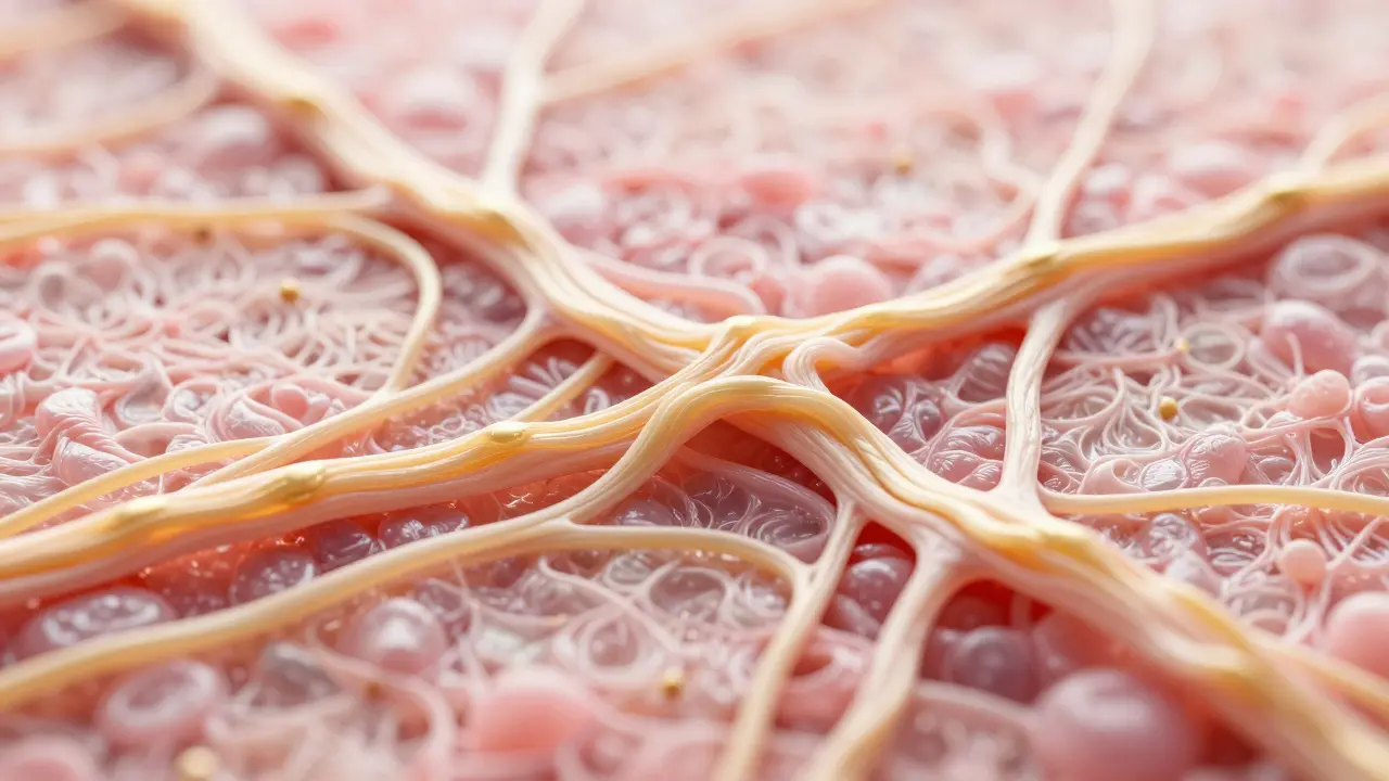 Makro zobrazení regenerace tkáně a zlepšení prokrvení v svalu